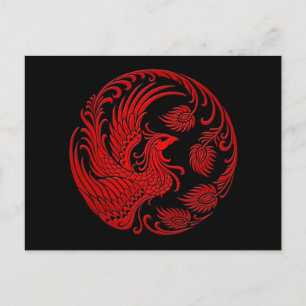 Cartão Postal Círculo Vermelho Tradicional de Phoenix