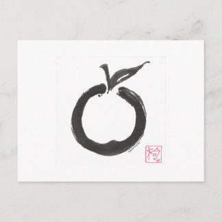 Cartão Postal Círculo Zen Apple