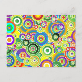 Cartão Postal Círculos de Cores