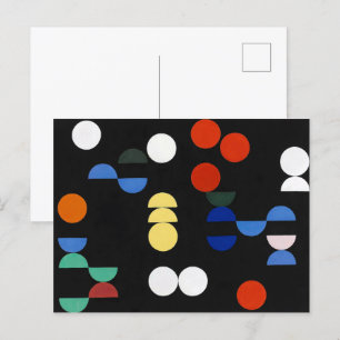 Cartão Postal Círculos e Semicírculos   Sophie Taeuber-Arp  