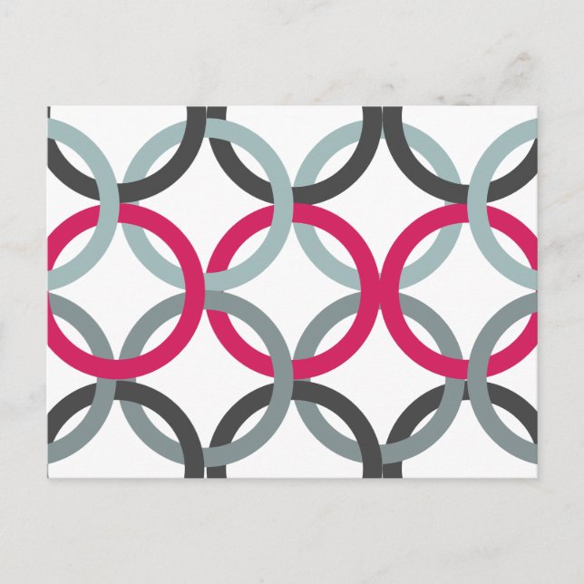 Cartão Postal Círculos ligados 2 (Frente)