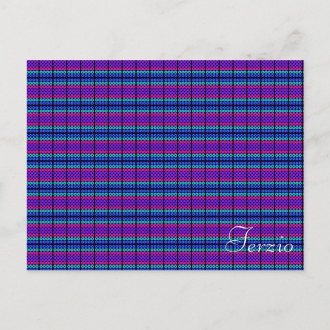 Cartão Postal Círculos neon (Frente)