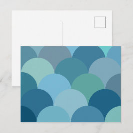 Cartão Postal Círculos Padrão