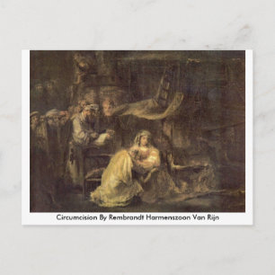 Cartão Postal Circuncisão De Rembrandt Harmenszoon Van Rijn