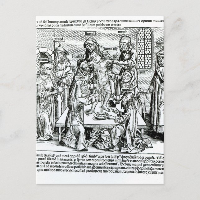 Cartão Postal Circuncisão, do Liber Chronicarum (Frente)