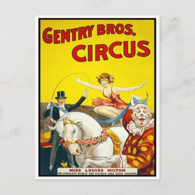 Cartão Postal Circus Trick Rider, 1920 (Frente)