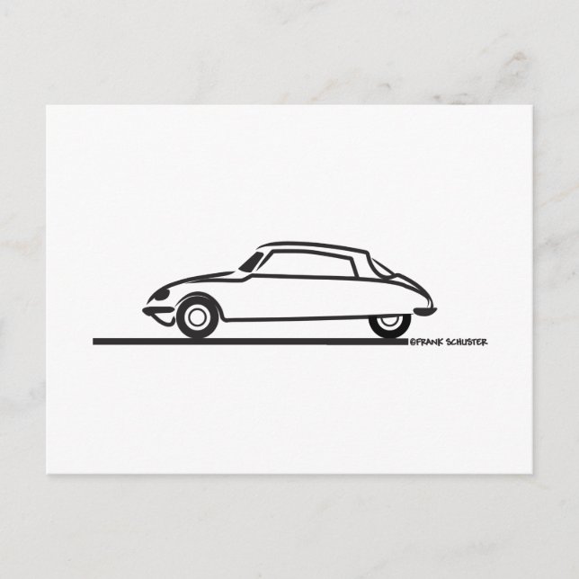 Cartão Postal Ciroen DS 21 Pallas (Frente)