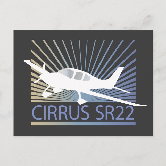 Cartão Postal Cirrus SR22 (Frente)