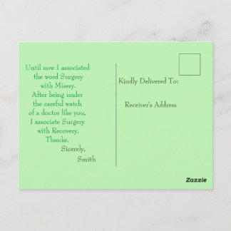 Cartão Postal Cirurgia