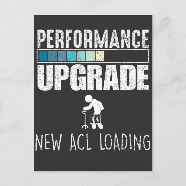 Cartão Postal Cirurgia do joelho Lâmpada de ligamento de crucifi (Frente)