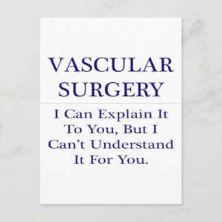 Cartão Postal Cirurgia vascular.. Explicar Não Compreender