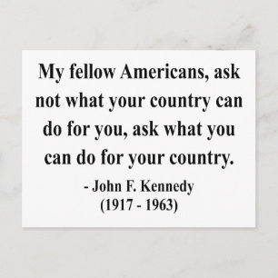Cartão Postal Citação 3a do JFK