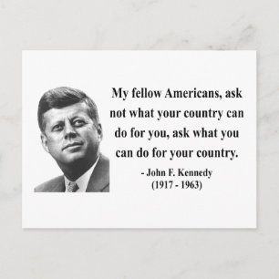Cartão Postal Citação 3b do JFK