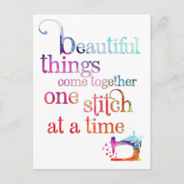 Cartão Postal Citação Colorida