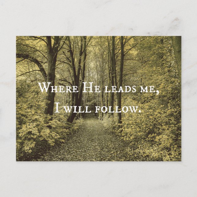 Cartão Postal Citação Cristã (Frente)