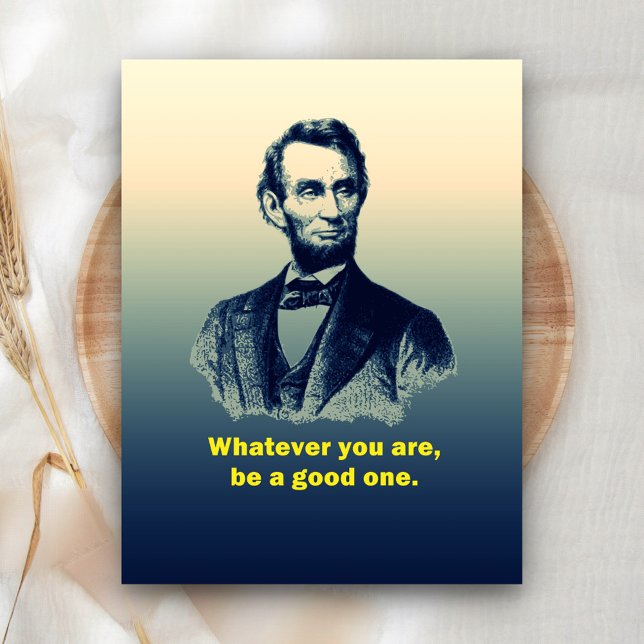 Cartão Postal Citação de Abraham Lincoln (Criador carregado)