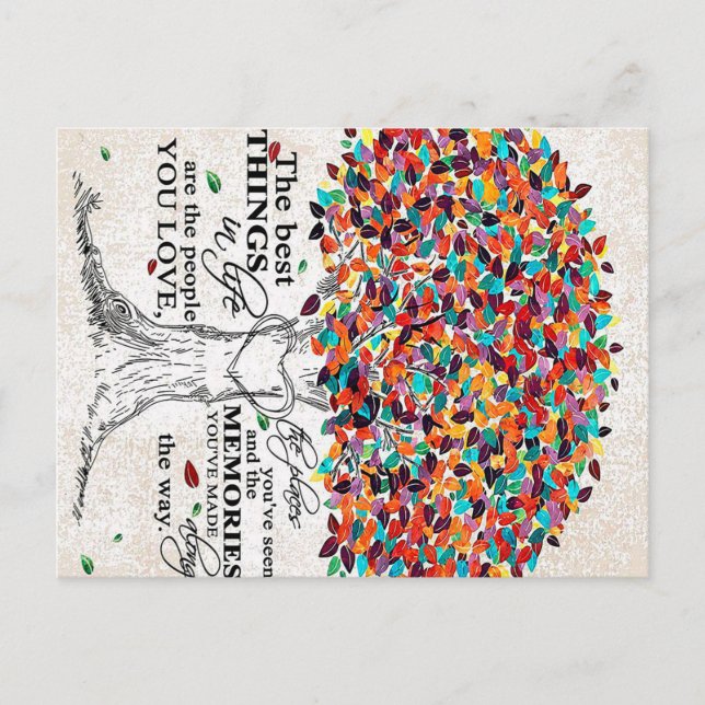 Cartão Postal Citação de Amor Para Marido, Presente de Aniversár (Frente)