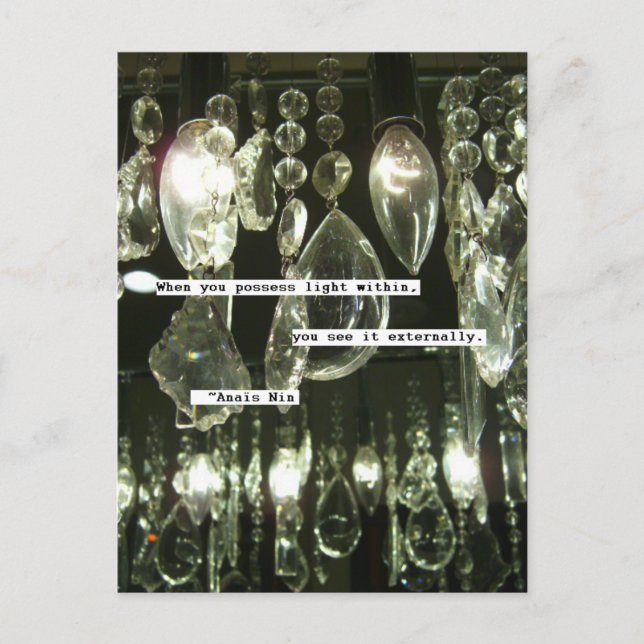 Cartão Postal citação de Anais Nin (Frente)