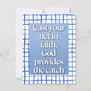Cartão Postal Citação de Christian Faith