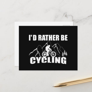 Cartão Postal Citação de ciclismo engraçada