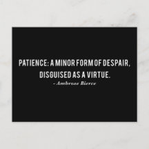 Citação de Definição de Paciência Ambrose Bierce