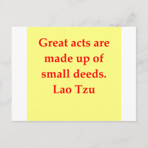 Cartão Postal Citação de excelente Lao Tzu