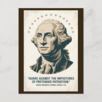 Citação de George Washington Arte do Presidente Am