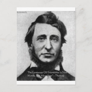Cartão Postal Citação de Henry David Thoreau