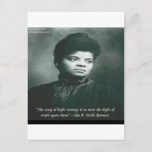 Cartão Postal Citação de Ida B Wells & Truth