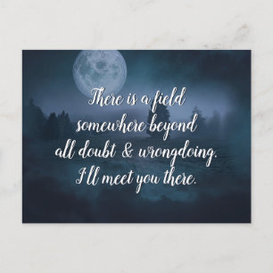 Cartão Postal Citação de inspiração Encontro você lá