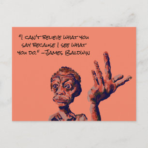 Cartão Postal citação de james baldwin