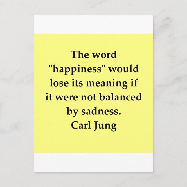 Cartão Postal citação de jung (Frente)