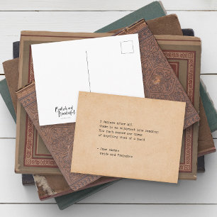 Cartão Postal Citação de Leitura da Máquina de Digitalizaçã