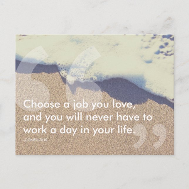 Cartão Postal citação de sucesso confusa (Frente)