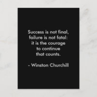 Citação de Winston Churchill; Sucesso