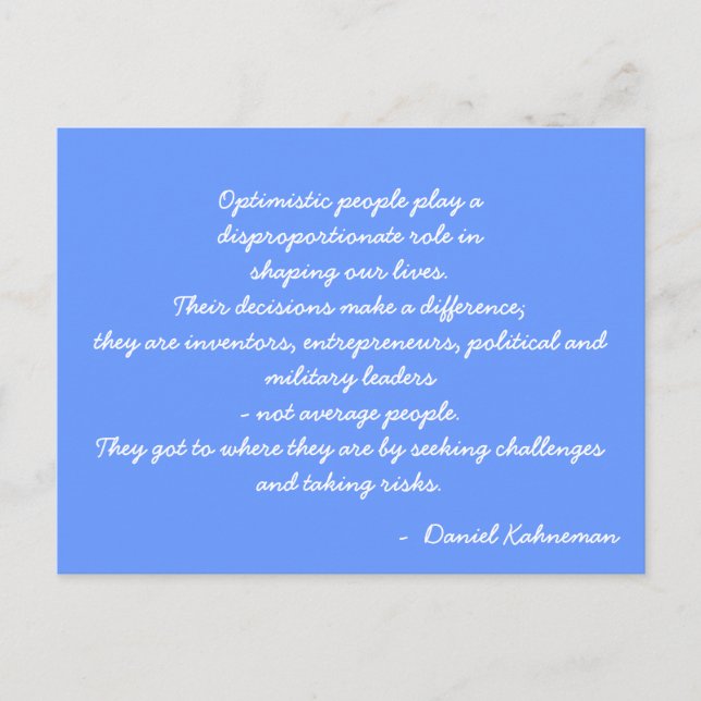 Cartão Postal Citação do Cartão-postal Inspirativo (Frente)