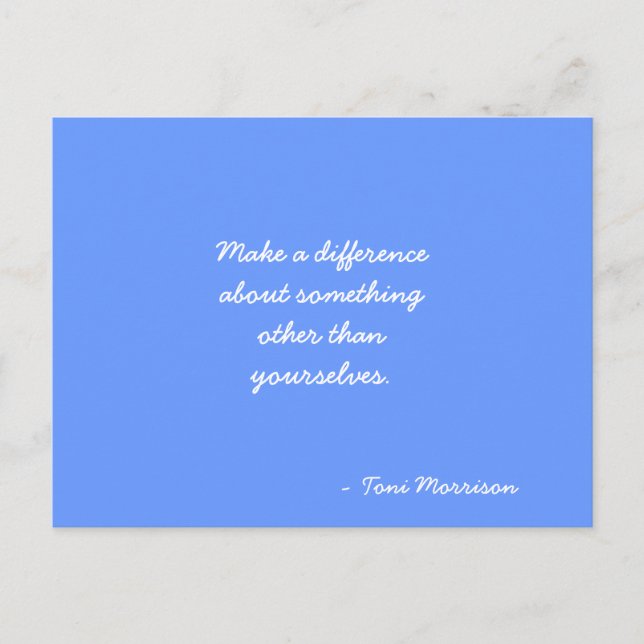 Cartão Postal Citação do Cartão-postal Inspirativo (Frente)