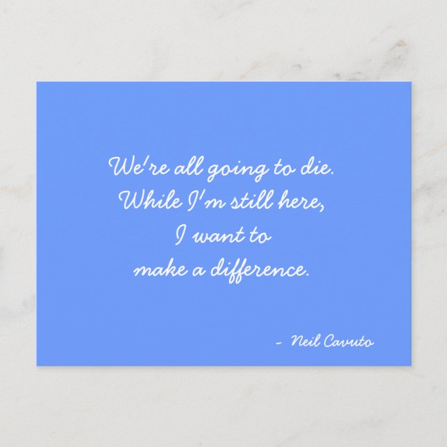 Cartão Postal Citação do Cartão-postal Inspirativo (Frente)