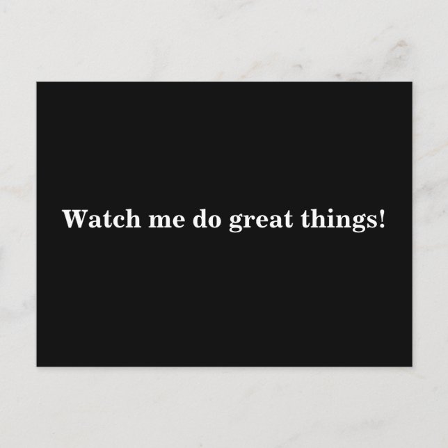 Cartão Postal Citação do Cartão-postal Inspirativo (Frente)