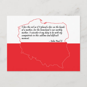 Cartão Postal Citação Do Papa João Paulo II