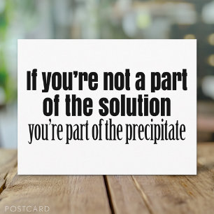 Cartão Postal Citação do Professor de Química Engraçado