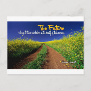 Cartão Postal Citação do Sonho Inspiracional — Eleanor Roosevelt