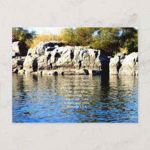 Cartão Postal Citação dos Versos da bíblia sobre Proverbos de Co