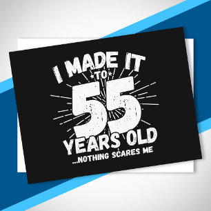 Cartão Postal Citação engraçada de 55 anos de idade sarcástica 5