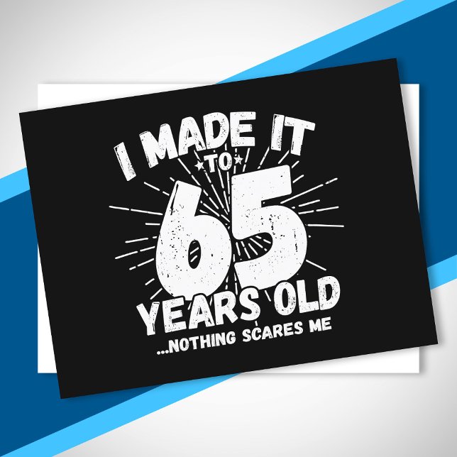 Cartão Postal Citação engraçada de 65 anos de idade sarcástica 6 (Criador carregado)