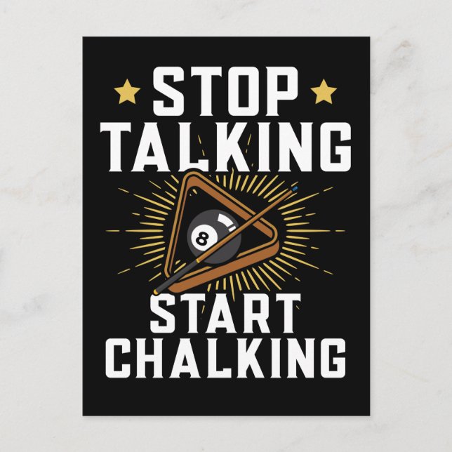 Cartão Postal Citação engraçada de jogador de bilhar Esportes de (Frente)