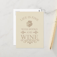 citação engraçada para amantes de livros e vinho