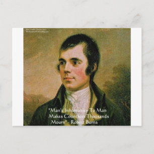 Cartão Postal Citação Famosa de Robert Burns