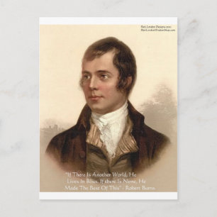 Cartão Postal Citação Famosa de Robert Burns