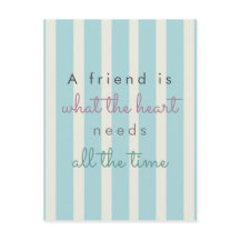 citação inspiradora de amizade fofa com listras az